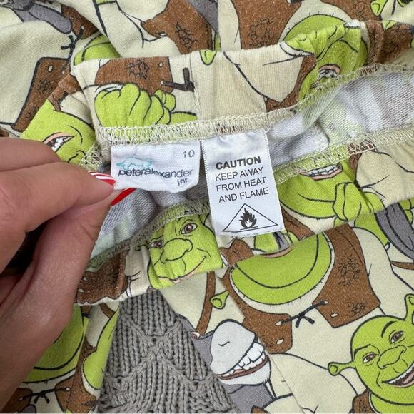Peter Alexander Shrek Print Pajama Set ~ Youth 10 - Picture 11 of 13